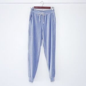 Altar'd State Ribbed Velour Joggers Sweatpants Light Baby Blue Loungewear Small